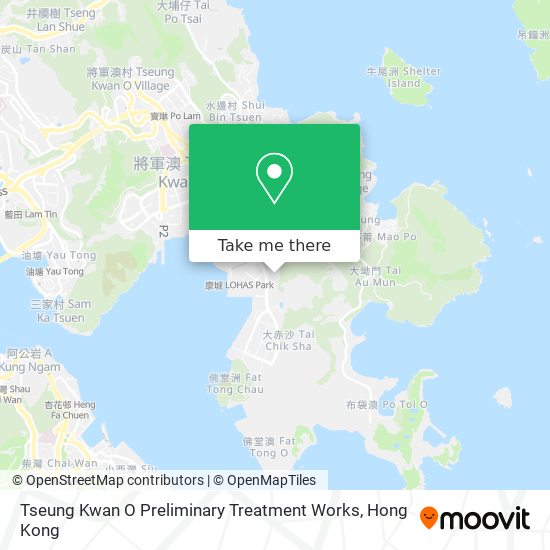 Tseung Kwan O Preliminary Treatment Works地圖