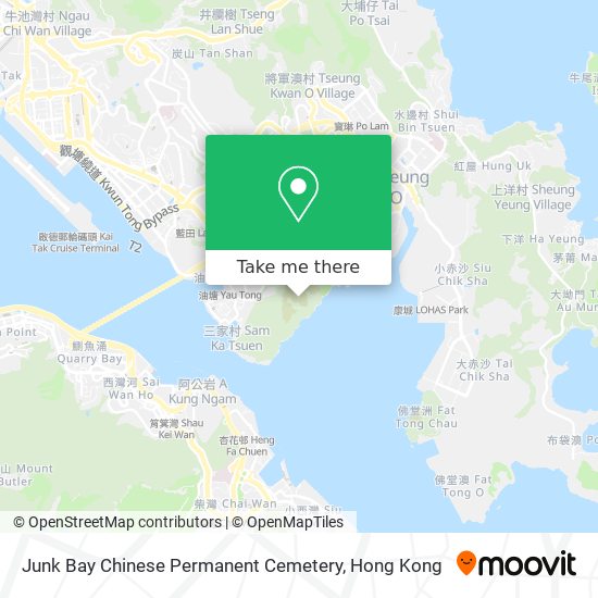Junk Bay Chinese Permanent Cemetery map