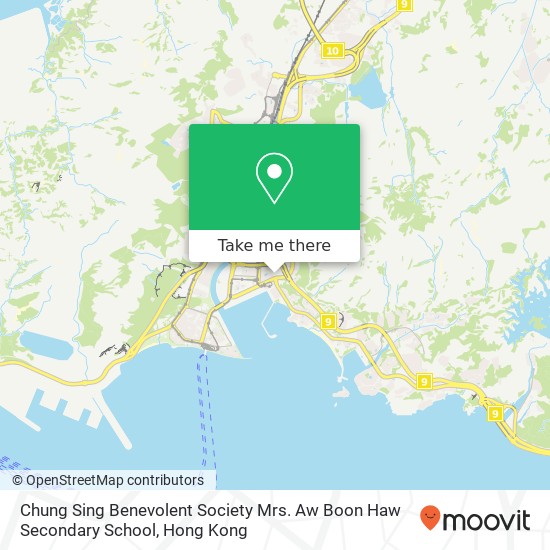 Chung Sing Benevolent Society Mrs. Aw Boon Haw Secondary School map