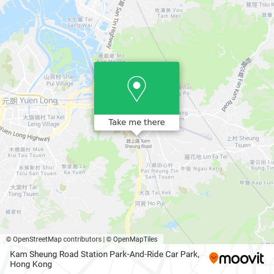 Kam Sheung Road Station Park-And-Ride Car Park map