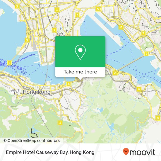 Empire Hotel Causeway Bay map