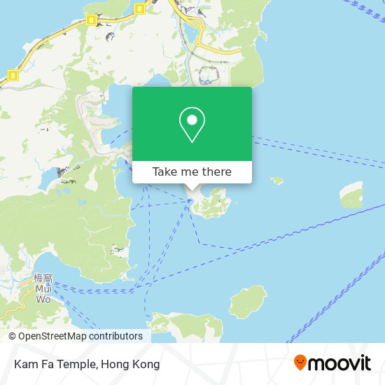 Kam Fa Temple map