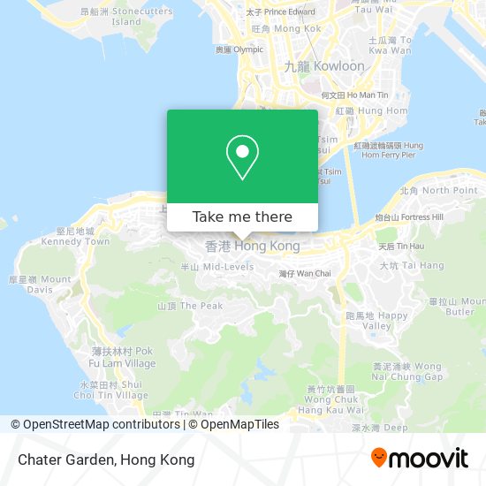 Chater Garden map