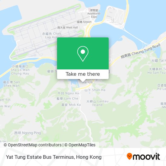 Yat Tung Estate Bus Terminus map