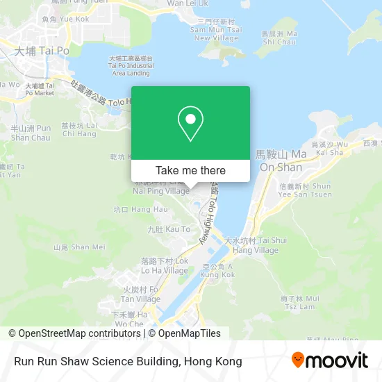 Run Run Shaw Science Building地圖