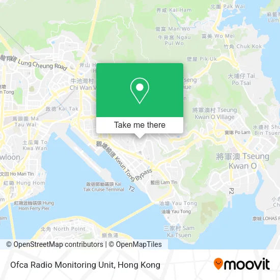 Ofca Radio Monitoring Unit map