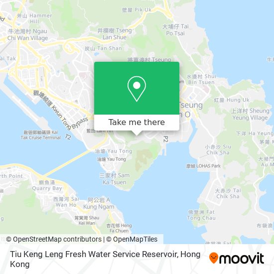 Tiu Keng Leng Fresh Water Service Reservoir地圖