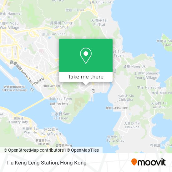 Tiu Keng Leng Station map