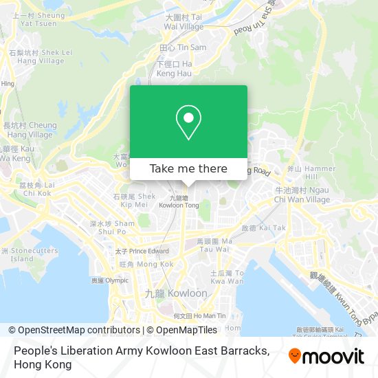 People's Liberation Army Kowloon East Barracks map