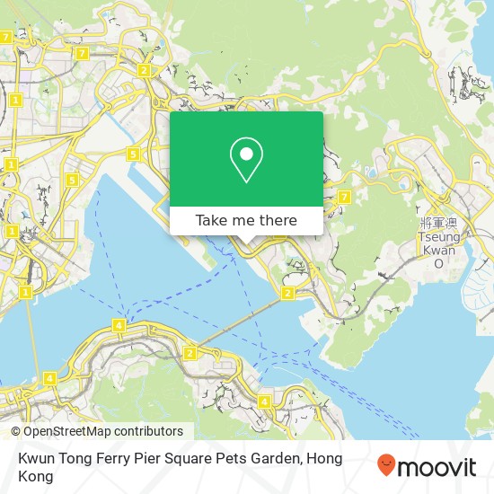 Kwun Tong Ferry Pier Square Pets Garden map