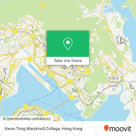 Kwun Tong Maryknoll College map