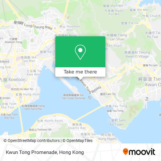 How to get to Kwun Tong Promenade in Kwun Tong by Subway or Bus