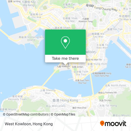 West Kowloon map