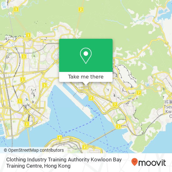Clothing Industry Training Authority Kowloon Bay Training Centre map