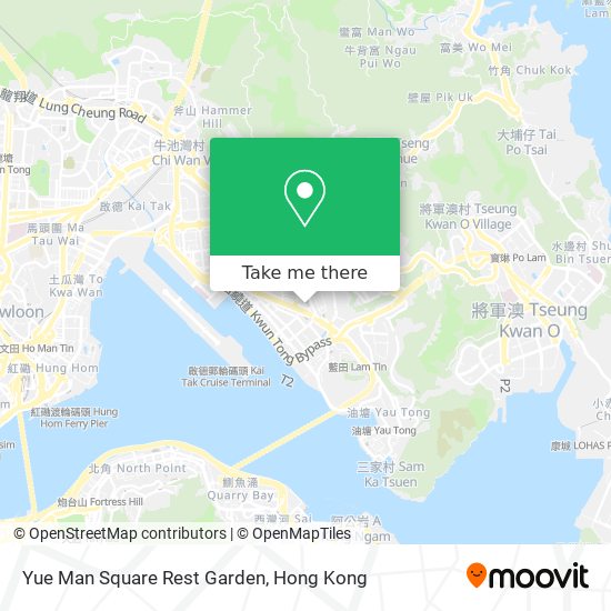 Yue Man Square Rest Garden map