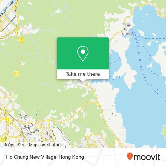 Ho Chung New Village map