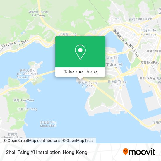 Shell Tsing Yi Installation地圖
