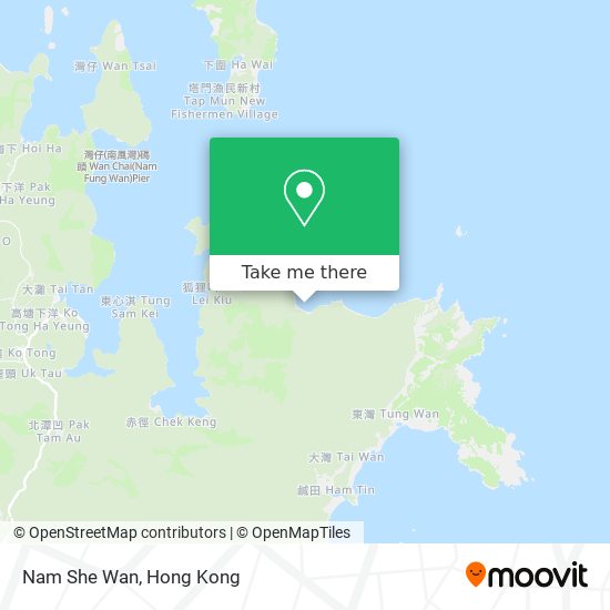 Nam She Wan map