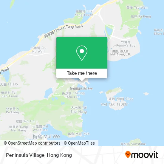 Peninsula Village map