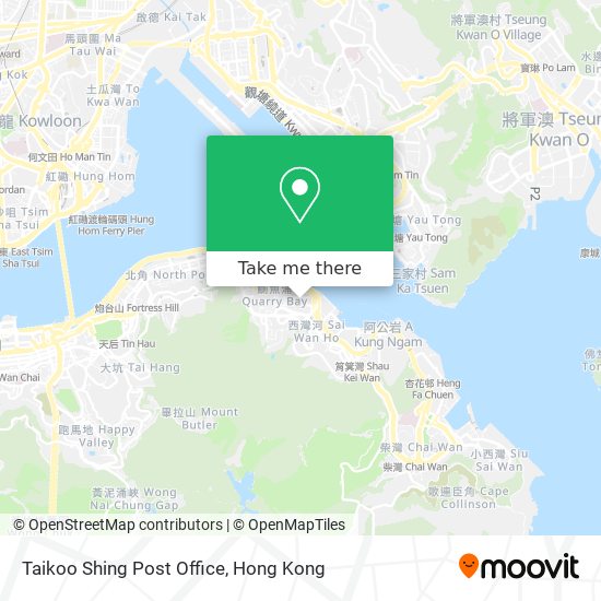 Taikoo Shing Post Office map