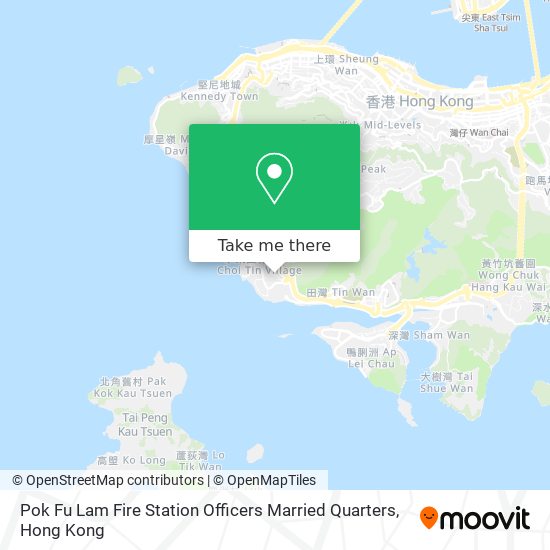 Pok Fu Lam Fire Station Officers Married Quarters map