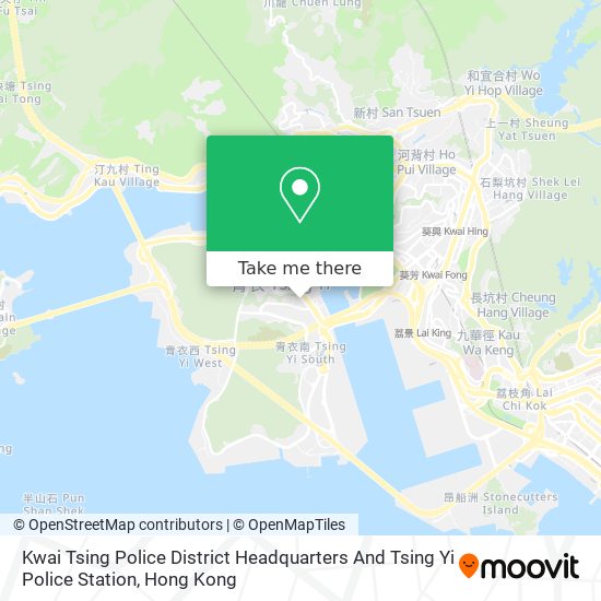 Kwai Tsing Police District Headquarters And Tsing Yi Police Station map