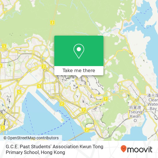 G.C.E. Past Students' Association Kwun Tong Primary School map