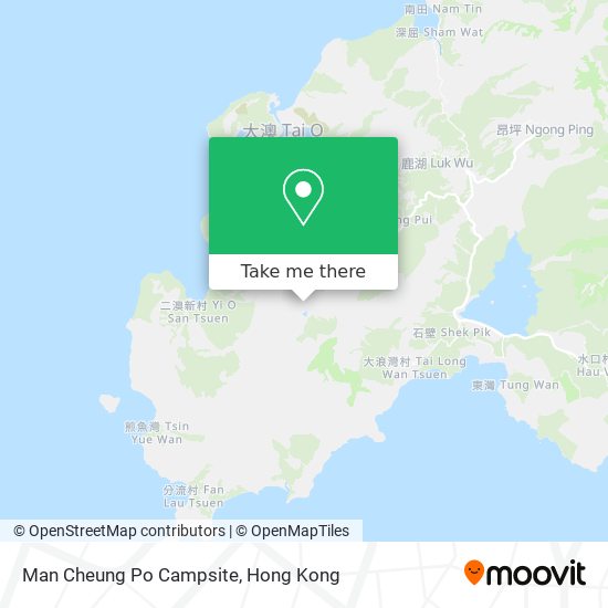 Man Cheung Po Campsite map