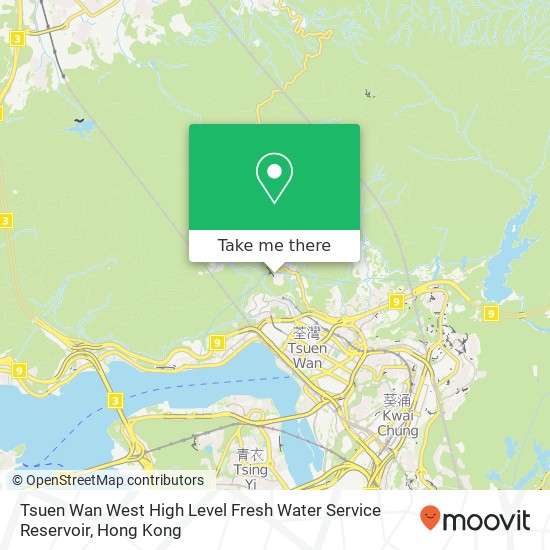 Tsuen Wan West High Level Fresh Water Service Reservoir map