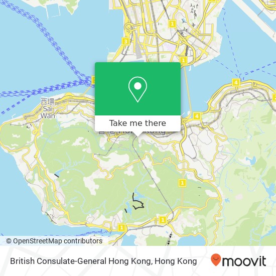 British Consulate-General Hong Kong map