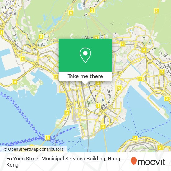Fa Yuen Street Municipal Services Building map