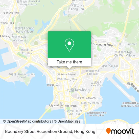 Boundary Street Recreation Ground map