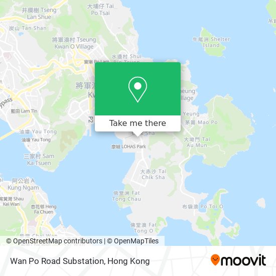 Wan Po Road Substation map