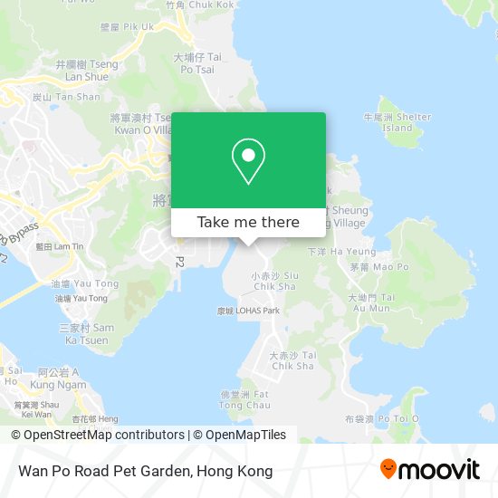 Wan Po Road Pet Garden map