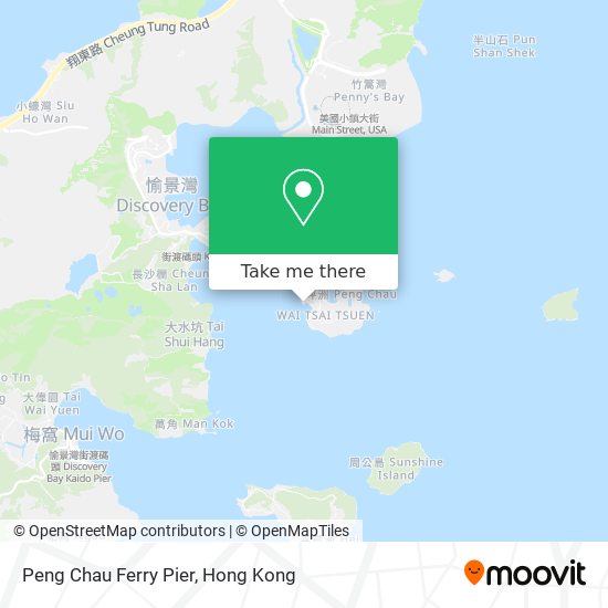 Peng Chau Ferry Pier map