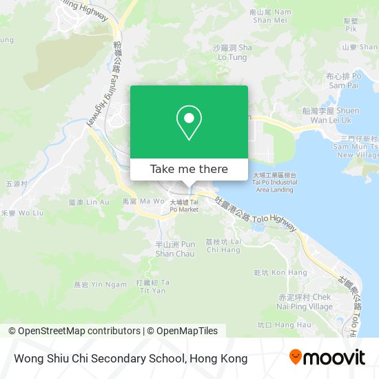 Wong Shiu Chi Secondary School map