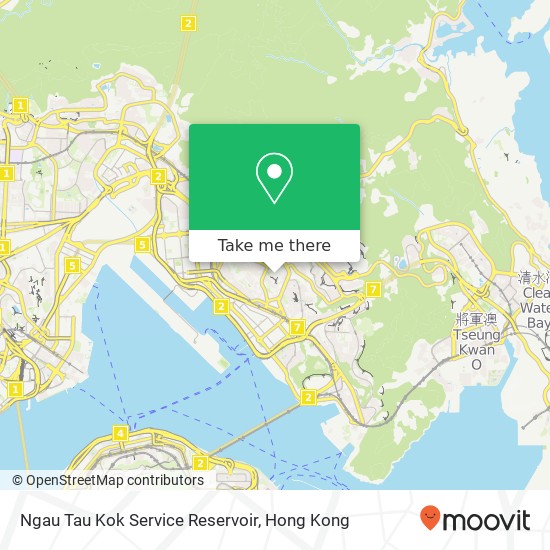 Ngau Tau Kok Service Reservoir map