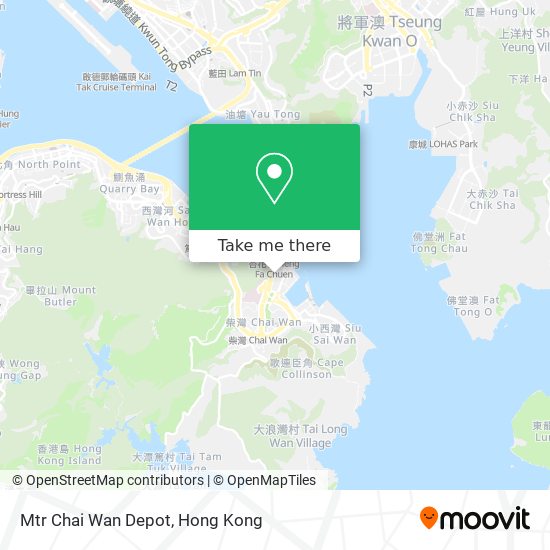 Mtr Chai Wan Depot map