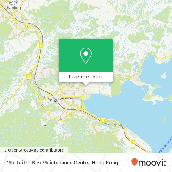 Mtr Tai Po Bus Maintenance Centre map