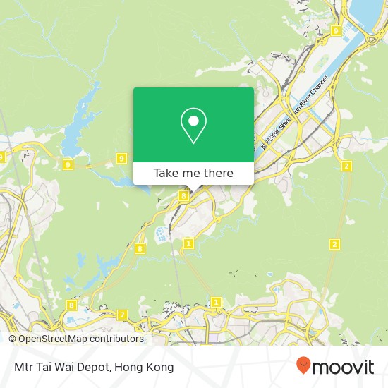 Mtr Tai Wai Depot map