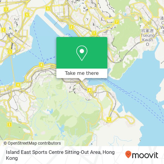 Island East Sports Centre Sitting-Out Area map