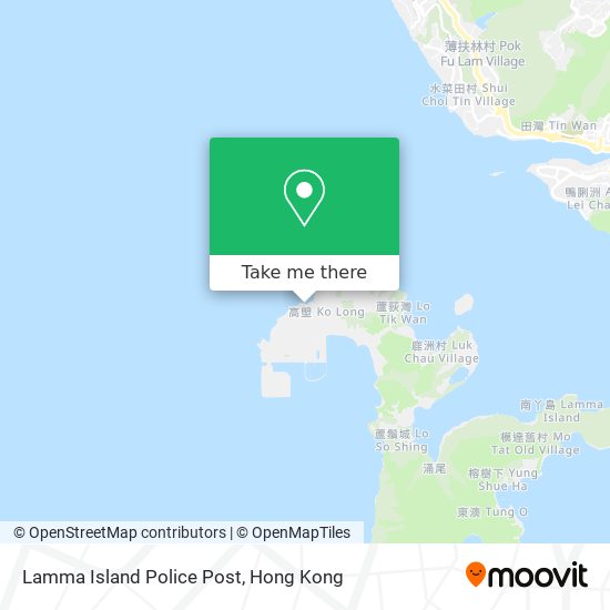 Lamma Island Police Post map
