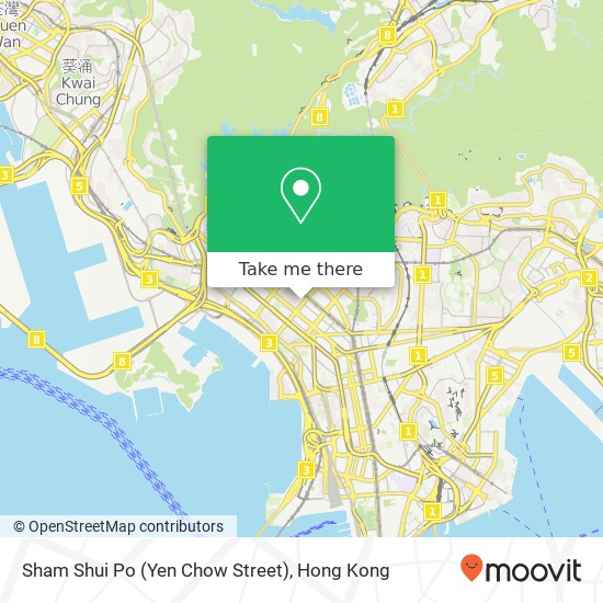 Sham Shui Po (Yen Chow Street) map