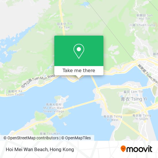 Hoi Mei Wan Beach map