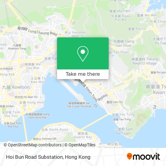 Hoi Bun Road Substation map