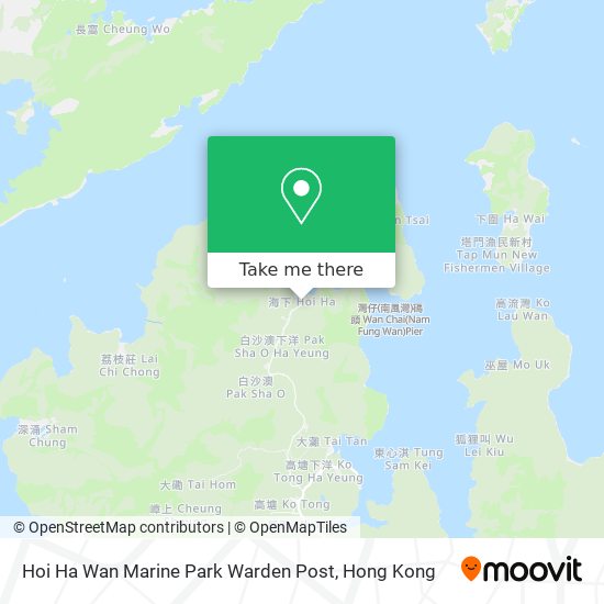 Hoi Ha Wan Marine Park Warden Post map