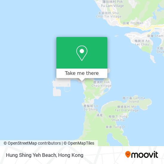 Hung Shing Yeh Beach map