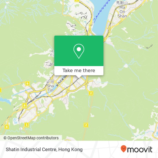 Shatin Industrial Centre map