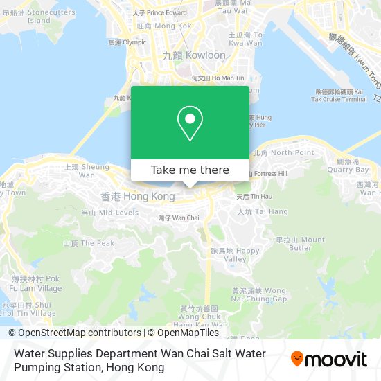 Water Supplies Department Wan Chai Salt Water Pumping Station map