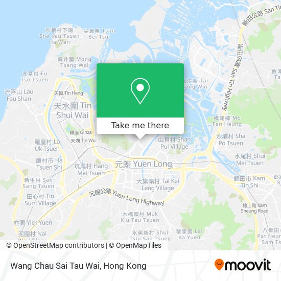 Wang Chau Sai Tau Wai map